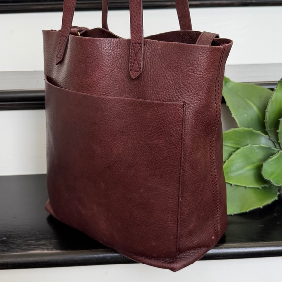 Madewell, genuine, leather shoulder tote, Crossbody Travel, soft luxurious - Picture 7 of 9